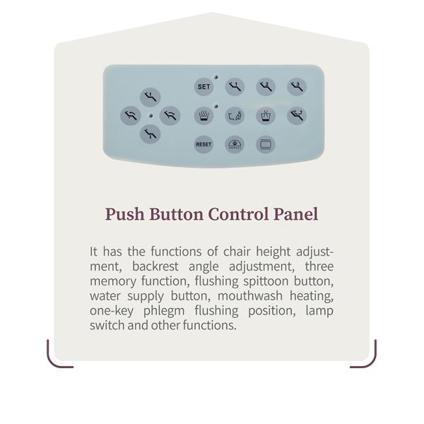 Class II Dental Unit Chair Grey With Rotatable Unit Box