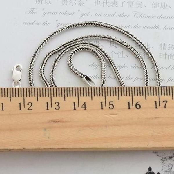 Men Jewelry 925 Silver Fabulous Wild Beast Pendant Neckalce with Wheat Chain(N013704W)