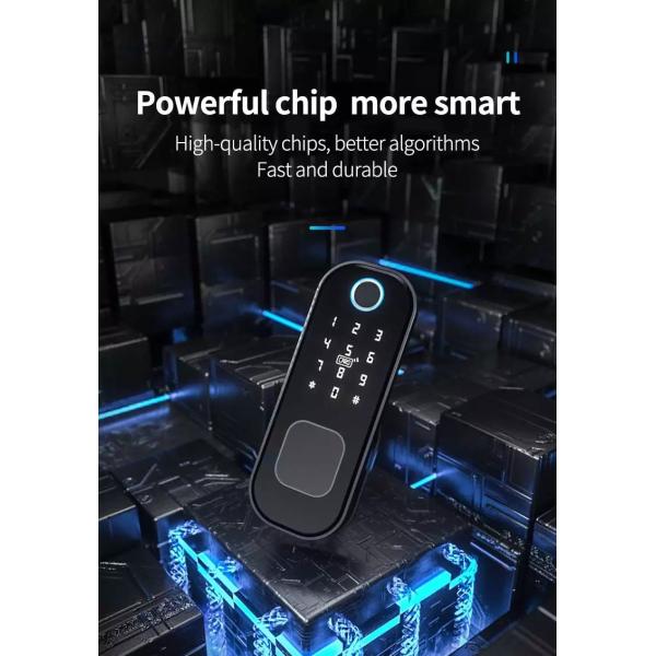 Bluetooth Fingerprint Rim Keypad Mechanical Key Nfc French Door Security Locks
