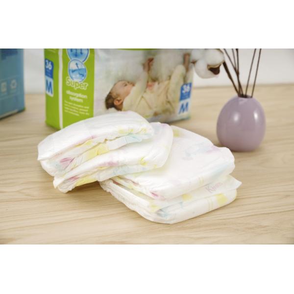 Velcro Tape Happy Nappy Disposable Baby Diapers Size 3 Soft Breathable Topsheet