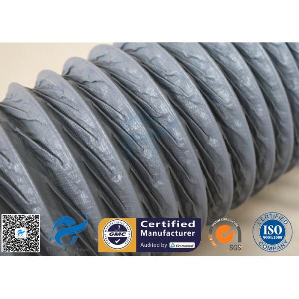 Waterproof Grey PVC Coated Fiberglass Fabric 0.25mm Air Ducting Cloth