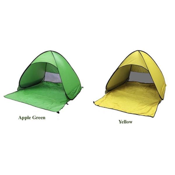 190T Festival Camping Tent Silver Coated Polyester Sunproof Pop Up Canopy 165X200X130cm