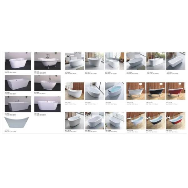 Eco Friendly Indoor Freestanding Acrylic Bathtub ,Rectangular Freestanding Tub