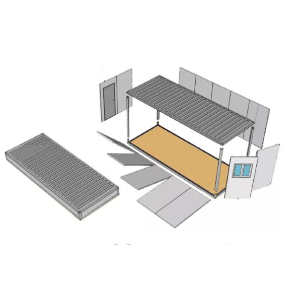 2.9M Height Prefab Container House Flat Pack Modular Shipping Container Hospital