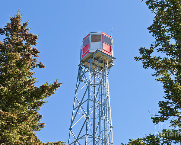 Galvanized Steel Prefabricated Firewatch Lookout Tower