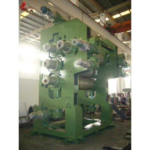 4 roll calender PVC Plastic calendering equipment with embossing machine