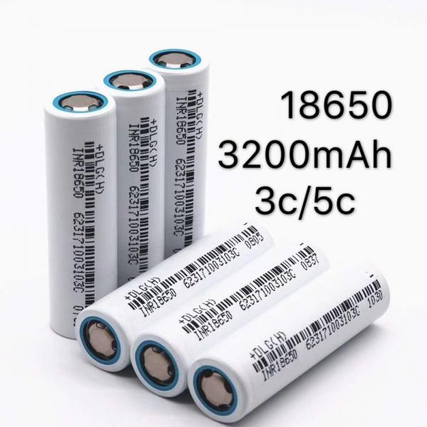 High Capacity 3C 3.7V 3200mAh NMC Li-Ion 18650 Battery Cell 18650