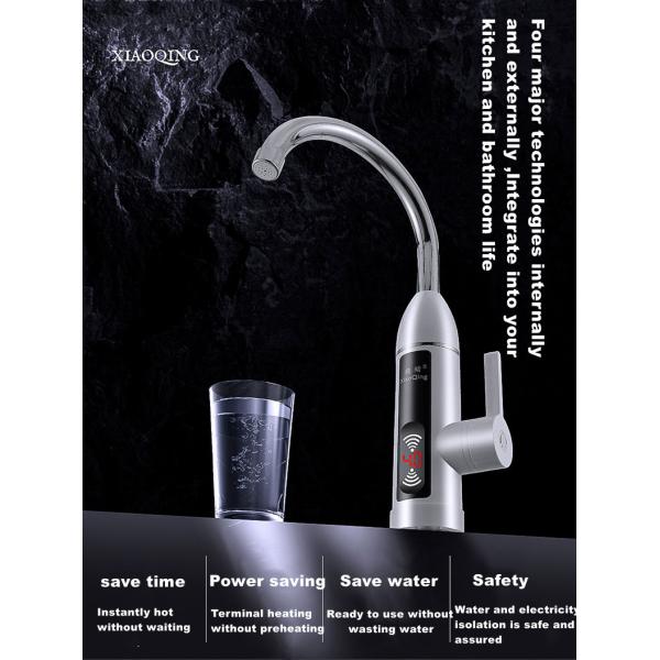 3kw IPX4 Kitchen Instant Hot Water Tap For Bathroom Sink