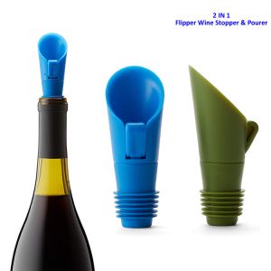 China Shatterproof Liquor Bottle Stopper Pourer Stainless Steel Wine Stopper on sale