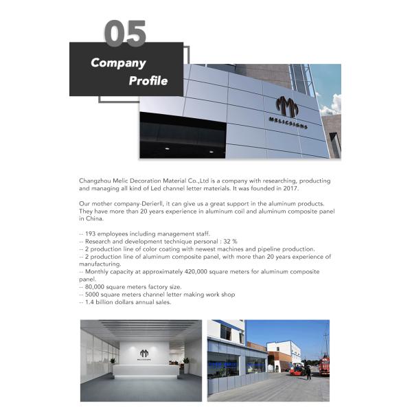 Environmental Protection Mirror Gold 65mm 80mm Channel Letter Trim Cap