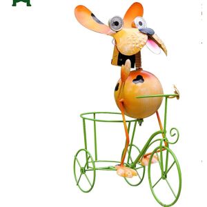 Cheap Metal Art IP44 Dog Animal Shaped Solar Garden Lights wholesale