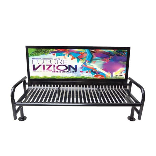 Antioxidation Street 207cm All Steel Garden Benches