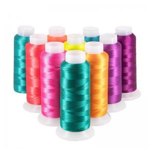 Cheap 5000Y Length Branch Embroidery Thread Polyester Cotton Thread for Cross Stitch Embroidery wholesale