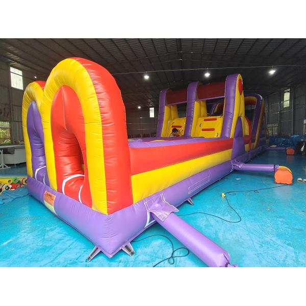 Pvc Tarpaulin Inflatable Obstacle Courses Outdoor Backyard Fun Run Sport For Toddler