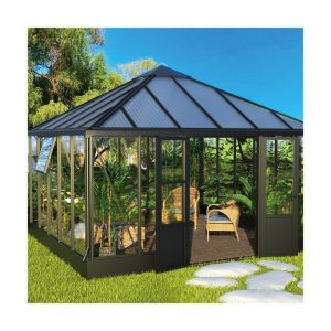 China 10m Large Aluminium Greenhouse 3.0mm Metal Frame Greenhouse on sale