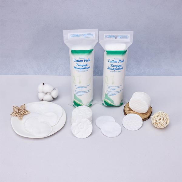 Quality 80pcs 100pcs 120pcs Cotton Makeup Remover Pads Bamboo Face Pads for sale