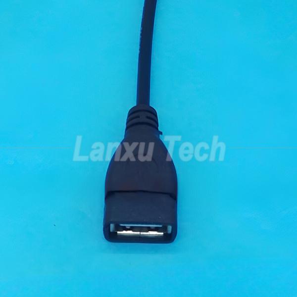 USB 2.0 A Male to 2 Dual USB Female Jack Y Splitter Hub Power Cord Extension Adapter Cable