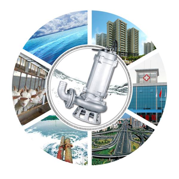 Large Flow Stainless Steel Submersible Pump Hospitals Residential Areas