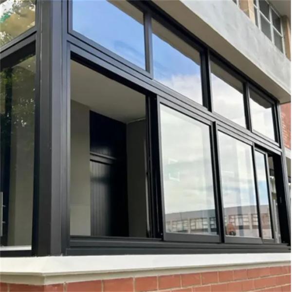 Double Glazed Soundproof Aluminum Alloy Sliding Windows Level 8 Air Tightness