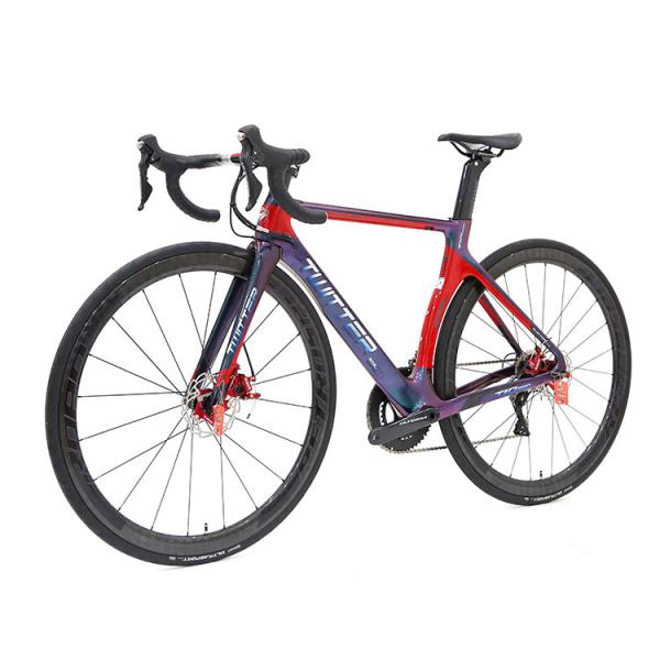 Carbon Fiber Thru Axle Bike , 52cm Road Bike 700C 105 R7000-22 Speed