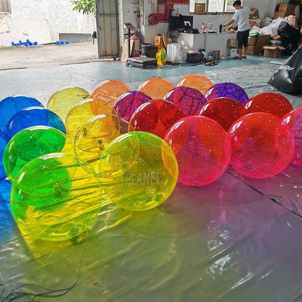 Custom Decorative Colorful Inflatable Clear Ball Inflatable Transparent PVC Balloon