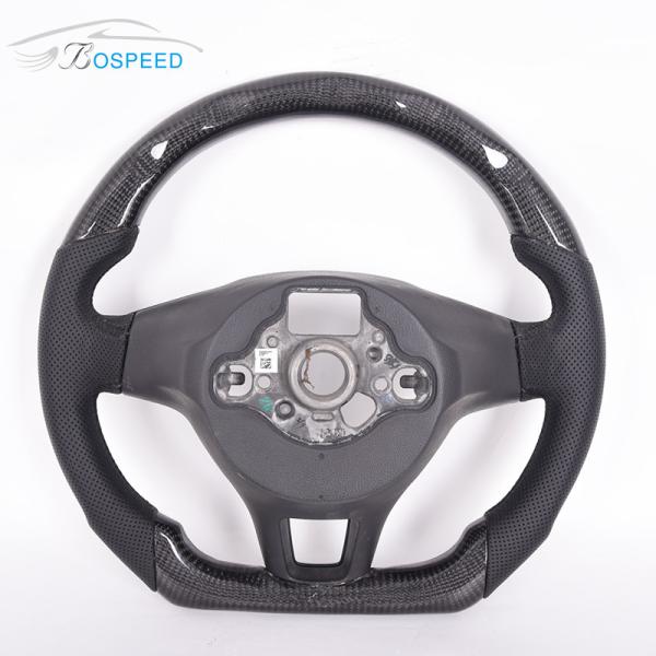 Race Car Black Volkswagen Carbon Fiber Steering Wheel Toray Twill