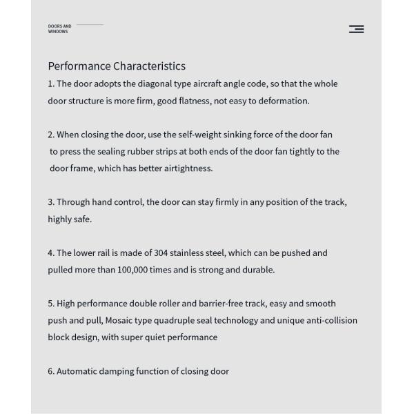 Waterproof SKATE large scale aluminium sliding door with wide frame and double glazed