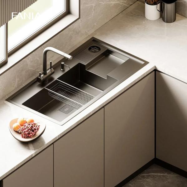 Kitchen Cabinets Factory White Colored Glossy Frameless MDF Wood RTA Modular Lacquer Kitchen Cabinets