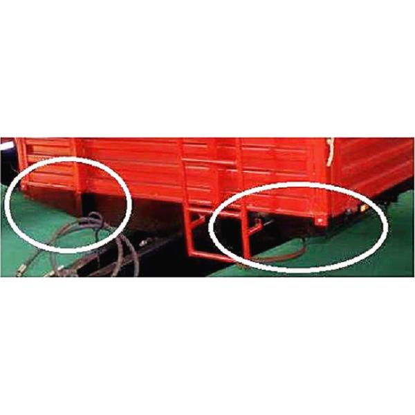 Farm Working Double Axles Side Dump Agricultural Tipping Trailers