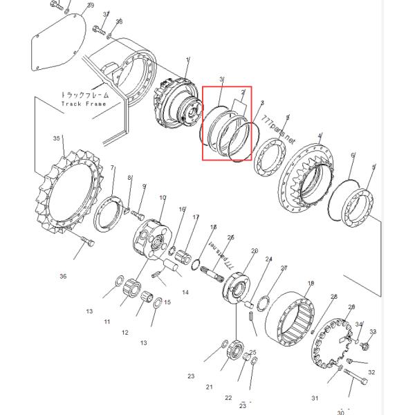 150-2700330 Excavator Spare Parts Floating Seal Assy For Komatsu PC200-7 PC200-6