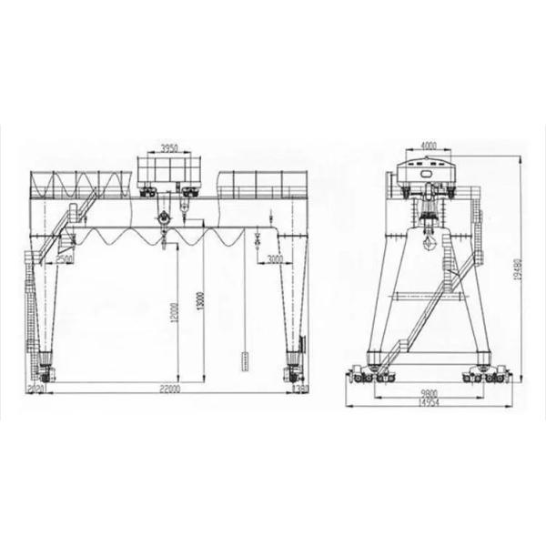 Cantilever Double Beam Overhead And Gantry Cranes For Port MG/A Type