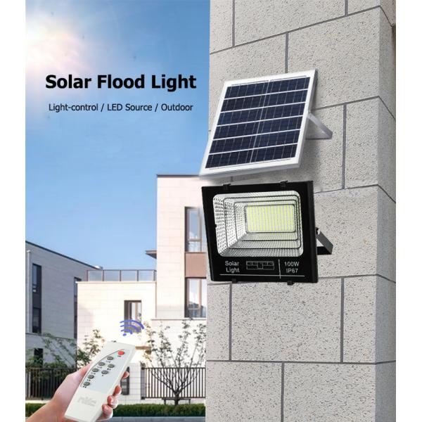 Waterproof IP67 Smart Solar LED Floodlight For Courtyard Lighting
