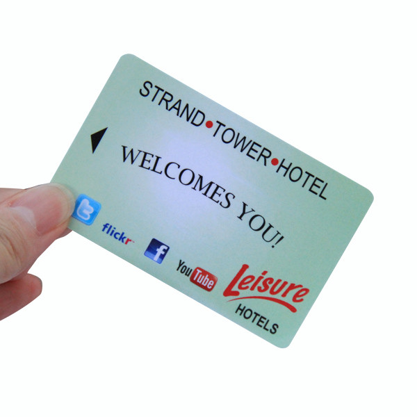 Magnetic Stripe RFID Hotel Key Card Door Lock Customized Printing