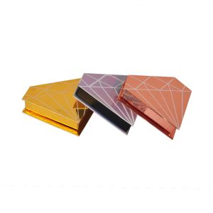 Cheap Irregular Shape Cardboard Eyelash Box With CMYK Printing Custom Logo wholesale