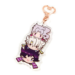 Promotional Custom Print Clear Epoxy Resin Glitter Cute Animal Acrylic Anime Charms Keychain