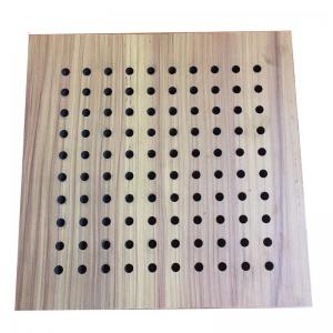 China Acoustic Absorbing Wooden Ceilings Studio Room Soundproof Perforated Panel on sale
