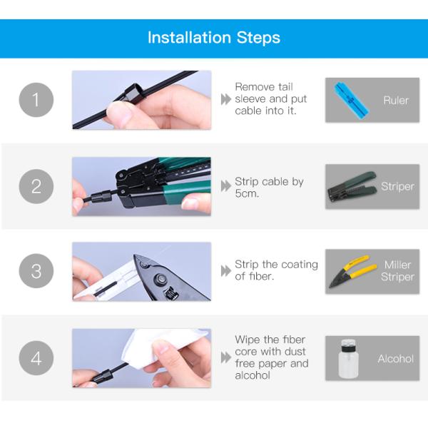 Field Termination SC APC UPC Ftth Cable Connector