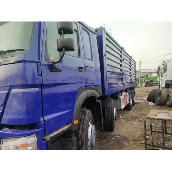 Sinotruck HOWO Blue 8*4 Box Truck 10tires Secondhand Truck with 6×4 Drive Wheel