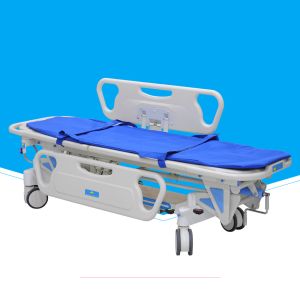 China Mobile Metal Stretcher With Wheels , Folding Durable Emergency Stretcher Bed on sale