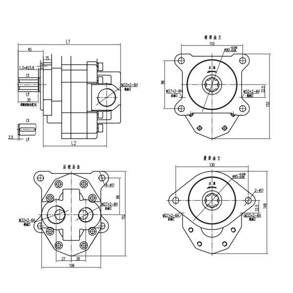 Tractor Pto Hydraulic Pump Forging Part For Walking Tractor Casting Process Manufacture Product