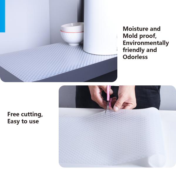 Anti-Bacterial Kitchen Cabinet Drawer Liner Mat Promotes Hygiene and Cleanliness