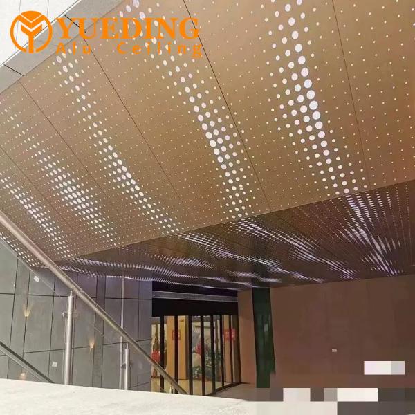 PVDF Coated Aluminum Ceiling Panels 1.5mm 2.0mm 3.0mm For Banquet Hall Decoration