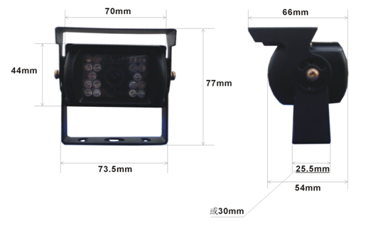 7"HD 720P Rear View Camera 4 Channel IP69k Suitable for all kinds of engineering vehicles and cars