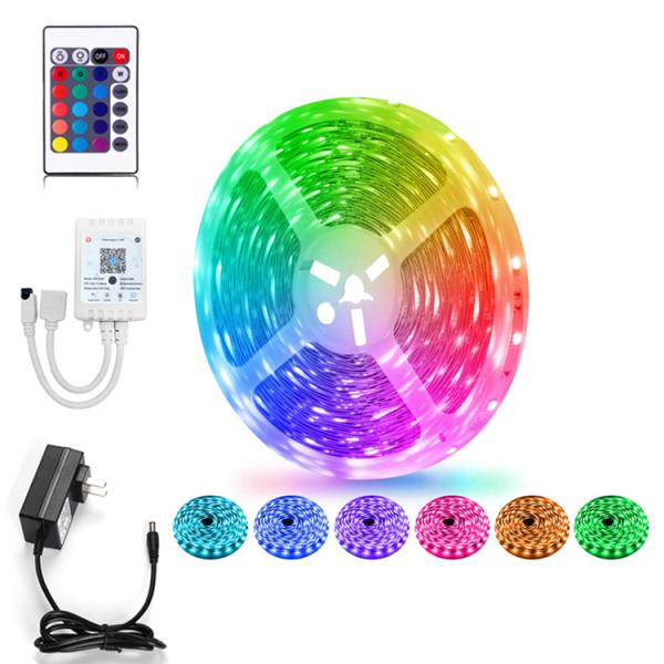 LED Lights Strip with Color Changing Dimmable with Remote Control for Low Power Colorful Waterproof Energy Saving With Wifi