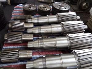 China ASTM Nickel Coatings Forging Steel Pinion Gear Shaft Parts Of Mining Machine on sale