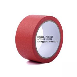 Cheap Car Auto Painting Silicone Red Colored Masking Tape wholesale
