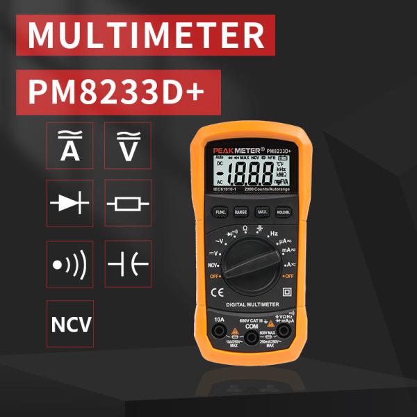 Specialize Smart Automotive Digital Multimeter DC9V 6F22 Battery With NCV Function