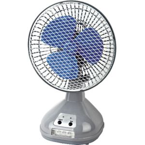 Cheap Silver And Blue Metal Car Cooling Fan Rechargeable And Standable wholesale