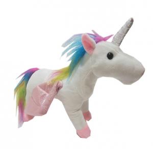 Cheap Musical 0.25m 9.84in Plush Unicorn Stuffed Animal Night Light Up Toys wholesale