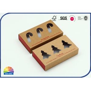 China Drawer Sliding Printed 350gsm Kraft Paper Box Matte Lamination on sale